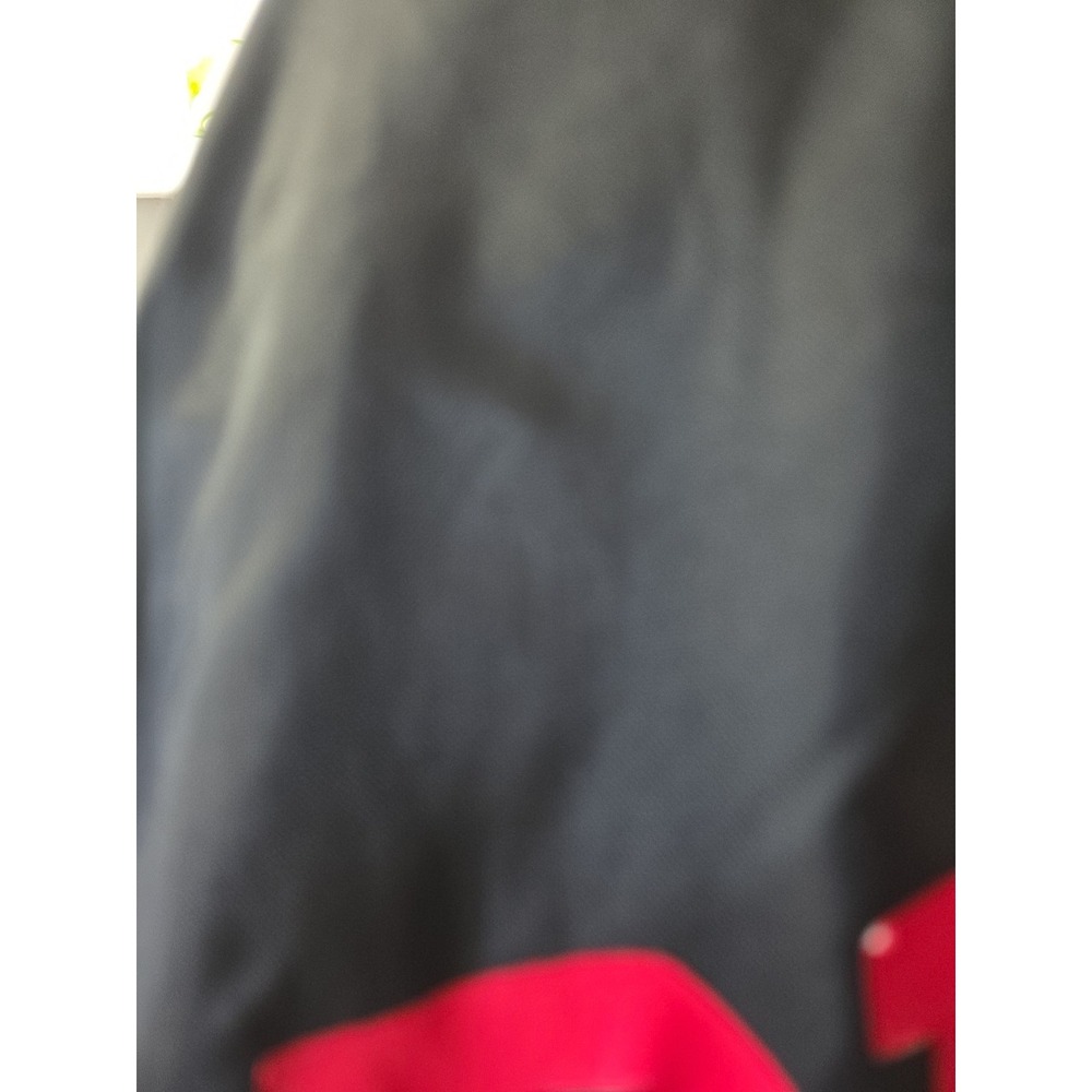 Vintage Fruit of the Loom Chicago Bulls Windbreaker Pullover Black Red Mens XL - Picture 4 of 8